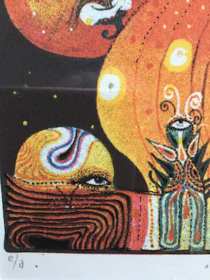 Ardy Struwer - Magic Flower, e.a. Gesigneerd en ingelijst kopen? Bied vanaf 35!