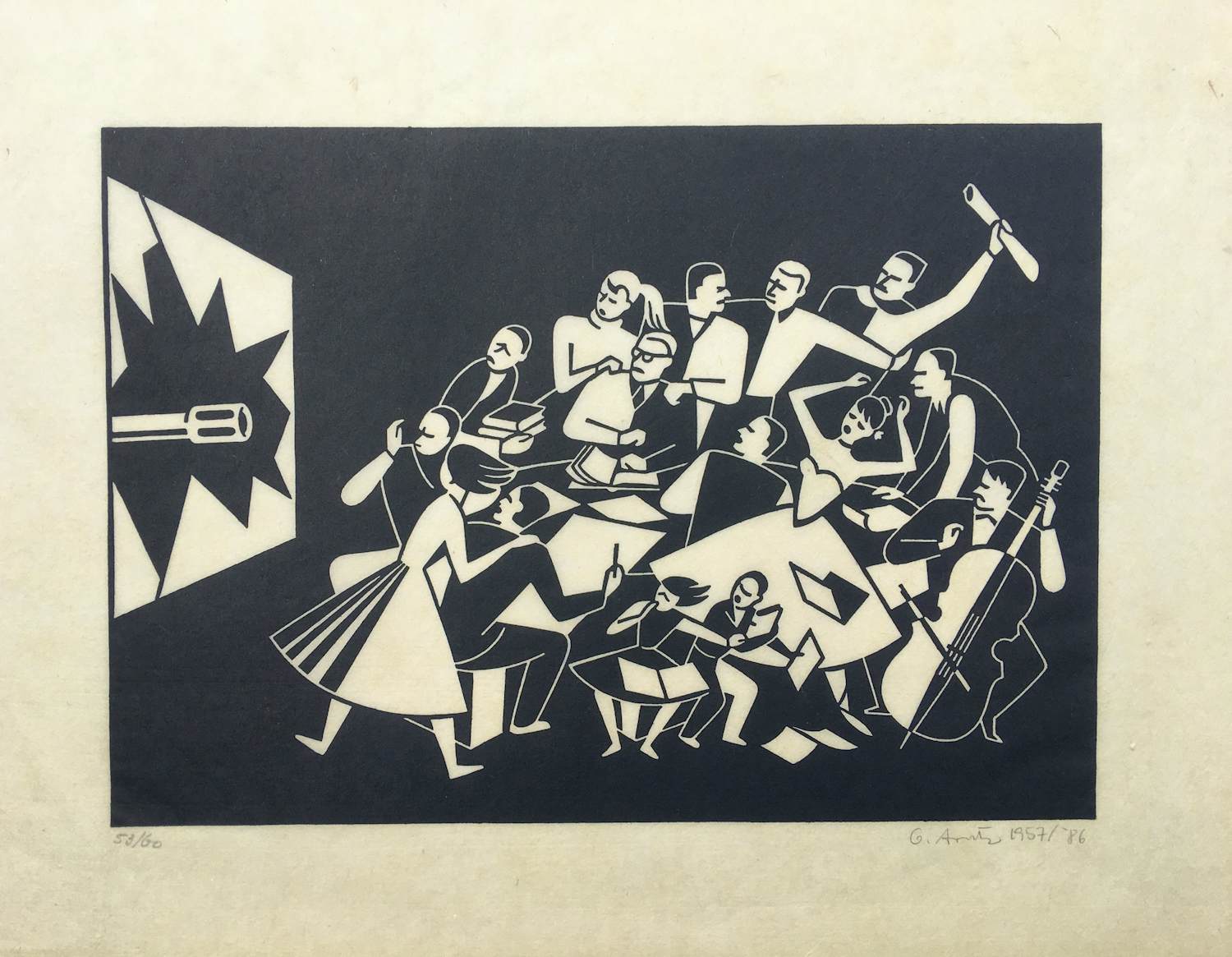 Gerd Arntz - Petőfi Club - Boedapest 1956 - 1957/1986 kopen? Bied vanaf 175!
