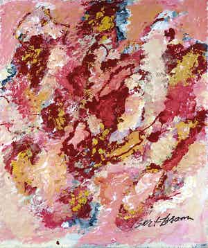 Bert Braam - Acryl op doek, Kompositie verkocht voor € 80!