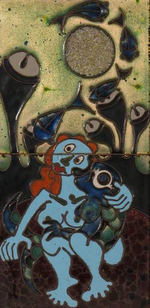 Ruud de Caluwe - Email cloisonné, Zonder titel - Ingelijst kopen? Bied vanaf 35!