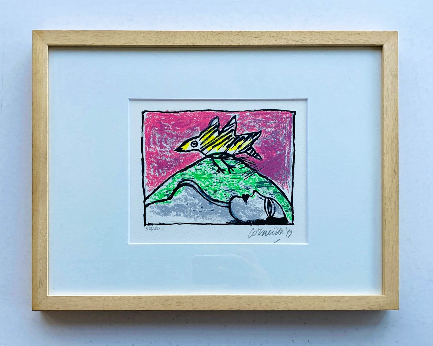 Corneille - Vogel en Vrouw - Ingelijst kopen? Bied vanaf 215!