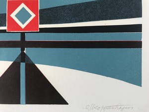 Gijsbert Jan van Koppenhagen - Kleurenhoutsnede - 1974 - 7/30 - Gesigneerd kopen? Bied vanaf 55!