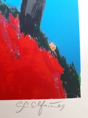 Gerda Elfring - Landschap met wilgen kopen? Bied vanaf 15!