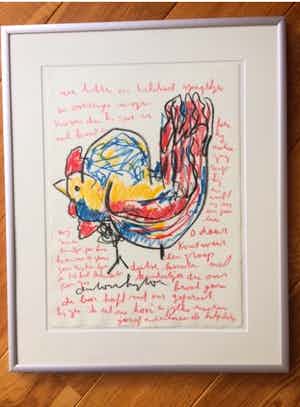 Anton Heyboer - Kip 1 uit serie van 2 verkocht voor € 250!