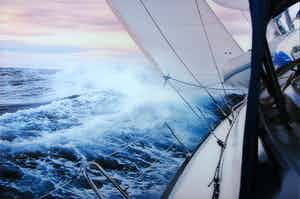 Niet of onleesbaar gesigneerd - C-print op dibond, Zeilen (Groot) verkocht voor € 1!