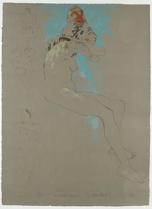 Sam Drukker - Litho, Zonder titel - Ingelijst kopen? Bied vanaf 70!