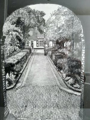 Karl Jakob van Beekum - (1914-1998) Prachtige tekening, fraai doorkijkje kopen? Bied vanaf 125!