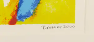 Saskia Bremer - Zeefdruk, New Age b.3.- Ingelijst kopen? Bied vanaf 1!