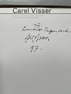 Carel Visser - 5 GESIGNEERDE BOEKJES EN BROCHURES kopen? Bied vanaf 150!