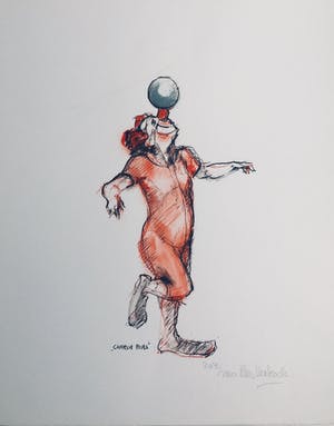 Buy Kees Verkade - litho ‘Charlie Rivel’? Bid from 50!