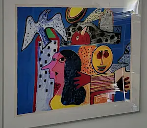 Corneille - Vrolijk Kleurrijk Groot werk GESIGNEERD 1993 Pinokkio kopen? Bied vanaf 600!