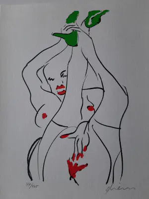 Peter Diem - Zeefdruk, Naakt kopen? Bied vanaf 40!