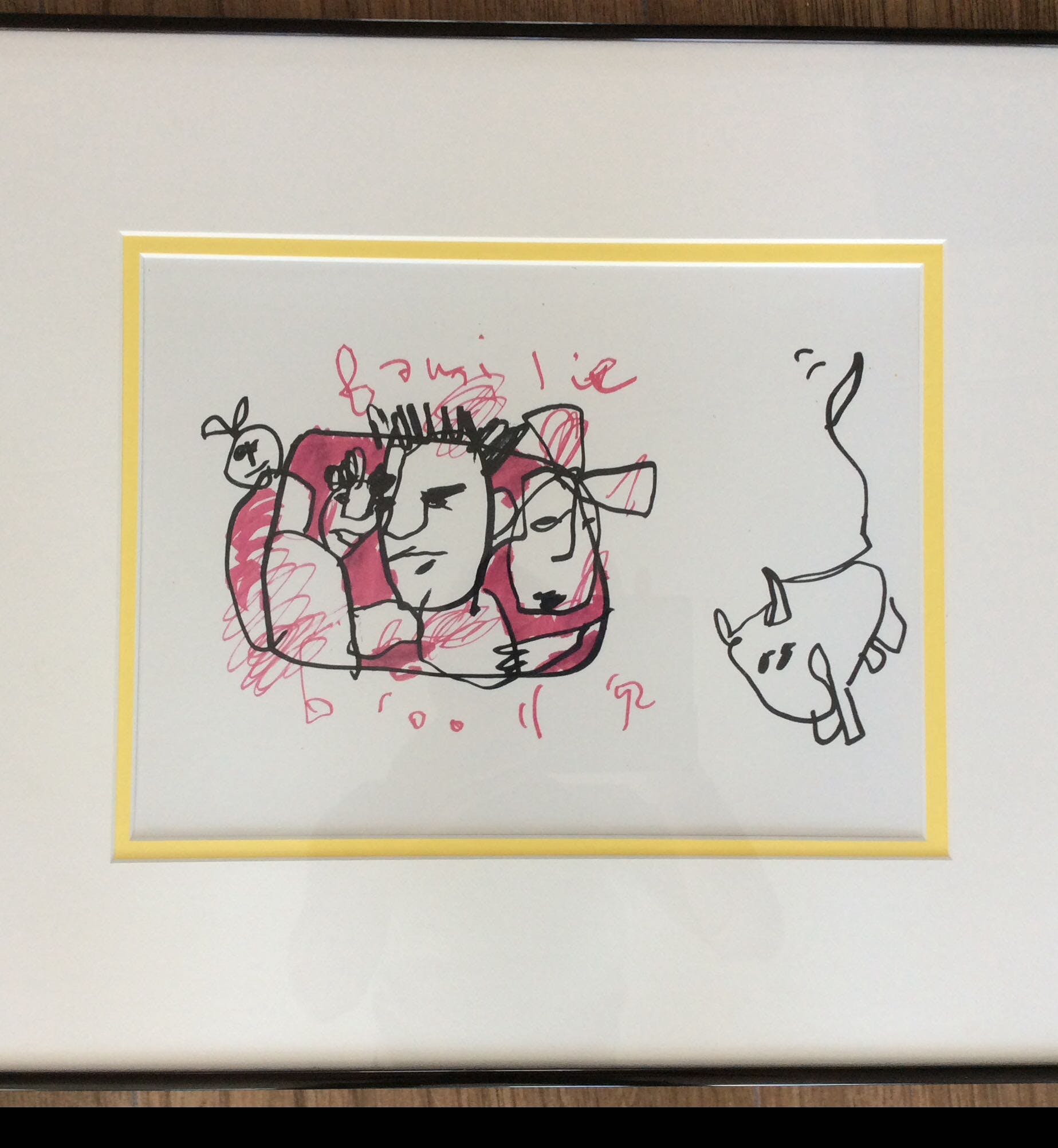 Herman Brood - Originele tekening: familie Brood kopen? Bied vanaf 275!