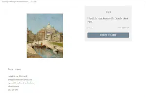 Hendrik van Steenwijk - Stadgezicht Venetië kopen? Bied vanaf 650!