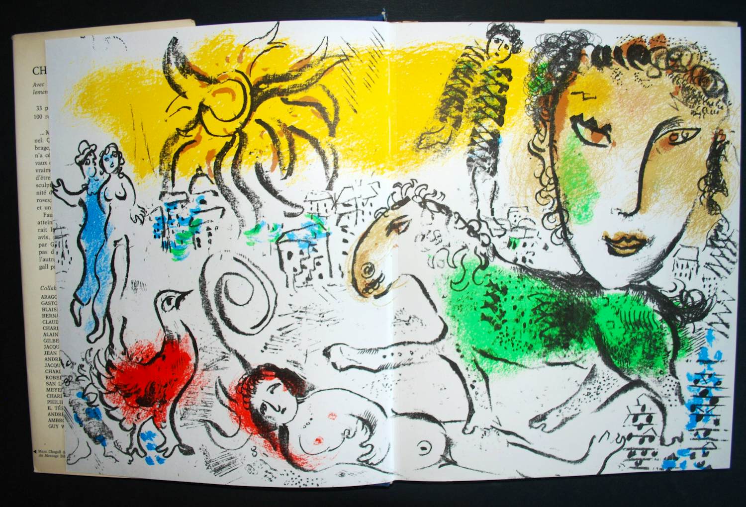 Marc Chagall - dubbelbladige kleurenlitho in de originele Franse editie XXe siecle- kaufen? Bieten Sie von 130!