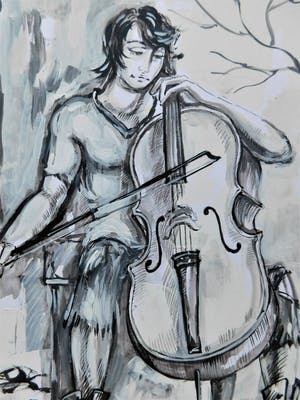 Natia Antadze - "Cellospieler " kopen? Bied vanaf 1!