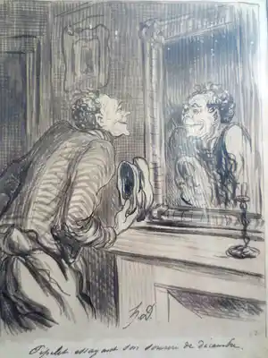 Honore Daumier - Pipelet essayant son sourire de Décembre verkauft für € 200!