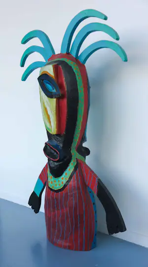 Henk Vierveijzer - Beschilderd hout en papier-maché, Stormy (Groot!) kopen? Bied vanaf 300!