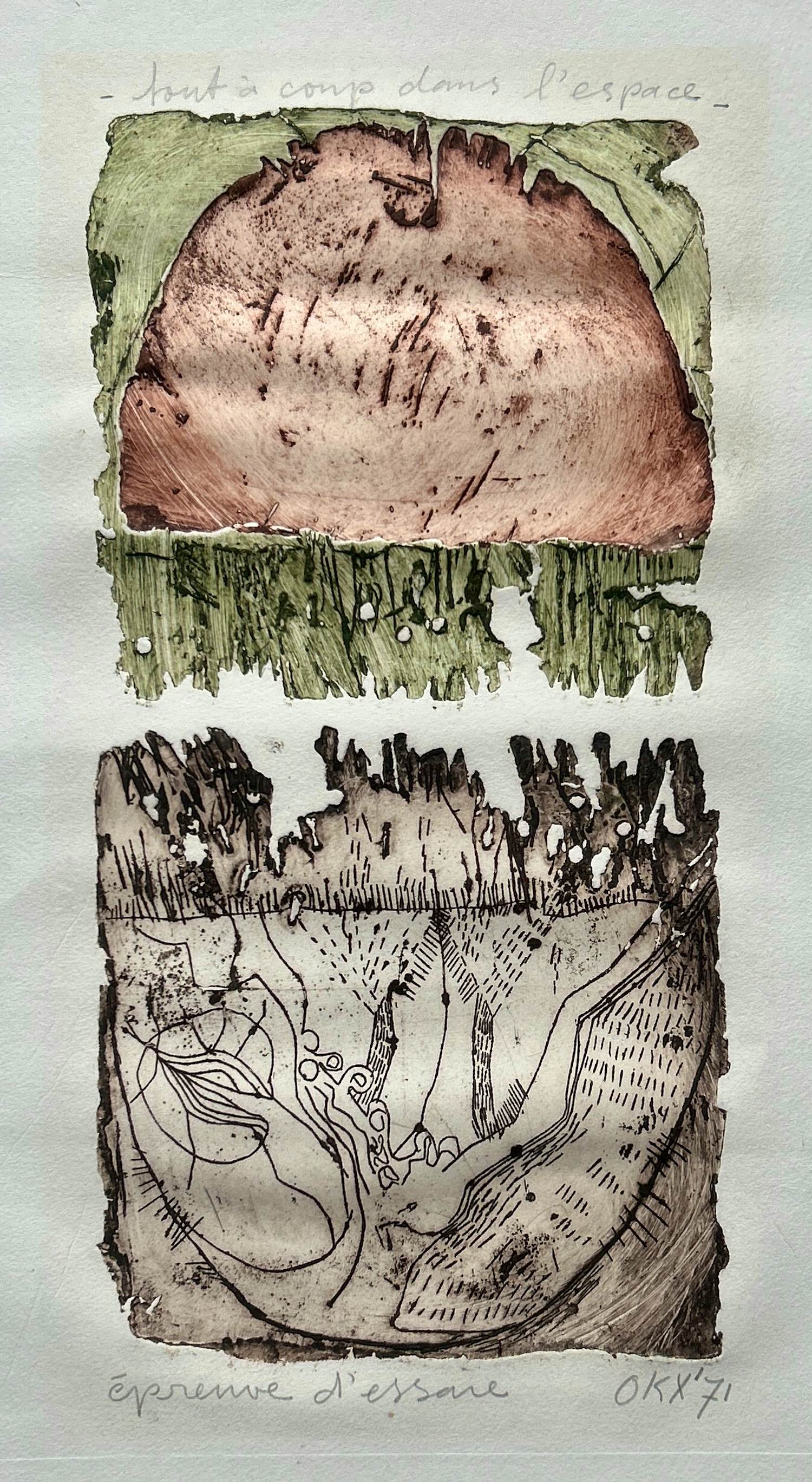 Kees Okx - Tout à coup dans l'espace kopen? Bied vanaf 35!