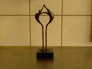 Corry Ammerlaan - Prachtig bronzen beeldje 2 personen kopen? Bied vanaf 25!