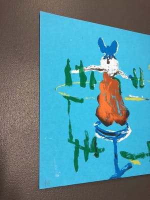 Espen Hagen - Gr Zeefdruk SIX LADIES AT THE BLUE BAR Hand gesigneerd kopen? Bied vanaf 50!