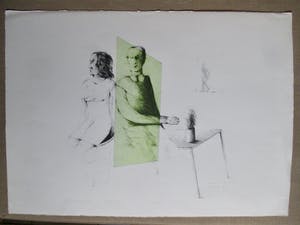 Kees Spermon - Litho "Conversation piece green" kopen? Bied vanaf 1!