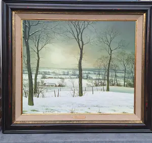 Gies Cosyns - Winterlandschap Vlaamse Ardennen kopen? Bied vanaf 295!