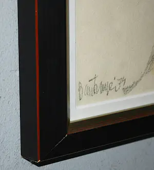 Cees Bantzinger - meisje in café 1974 - tekening met aquarel - mooi ingelijst- incl hardcoverboek kopen? Bied vanaf 120!