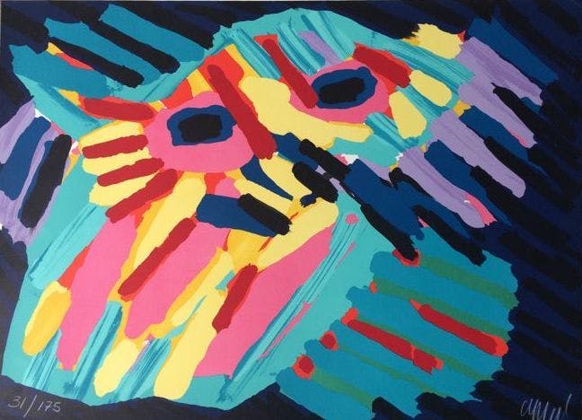 Karel Appel - Big Head Coming Down  kopen? Bied vanaf 350!