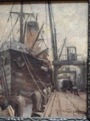 Joseph van de Wall Perne - Vrachtschip aan de kade kopen? Bied vanaf 190!