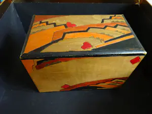 Cris Agterberg - Gebrandschilderd kaarten kistje ( batik) kopen? Bied vanaf 95!