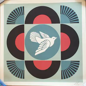 Shepard Fairey - GEOMETRIC DOVE -BLACK- SIGNED OFFSET LITHOGRAPH kopen? Bied vanaf 1!