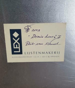 Phil van Wamel - Brainhair I. Mooie grote foto in houten baklijst. kopen? Bied vanaf 1!