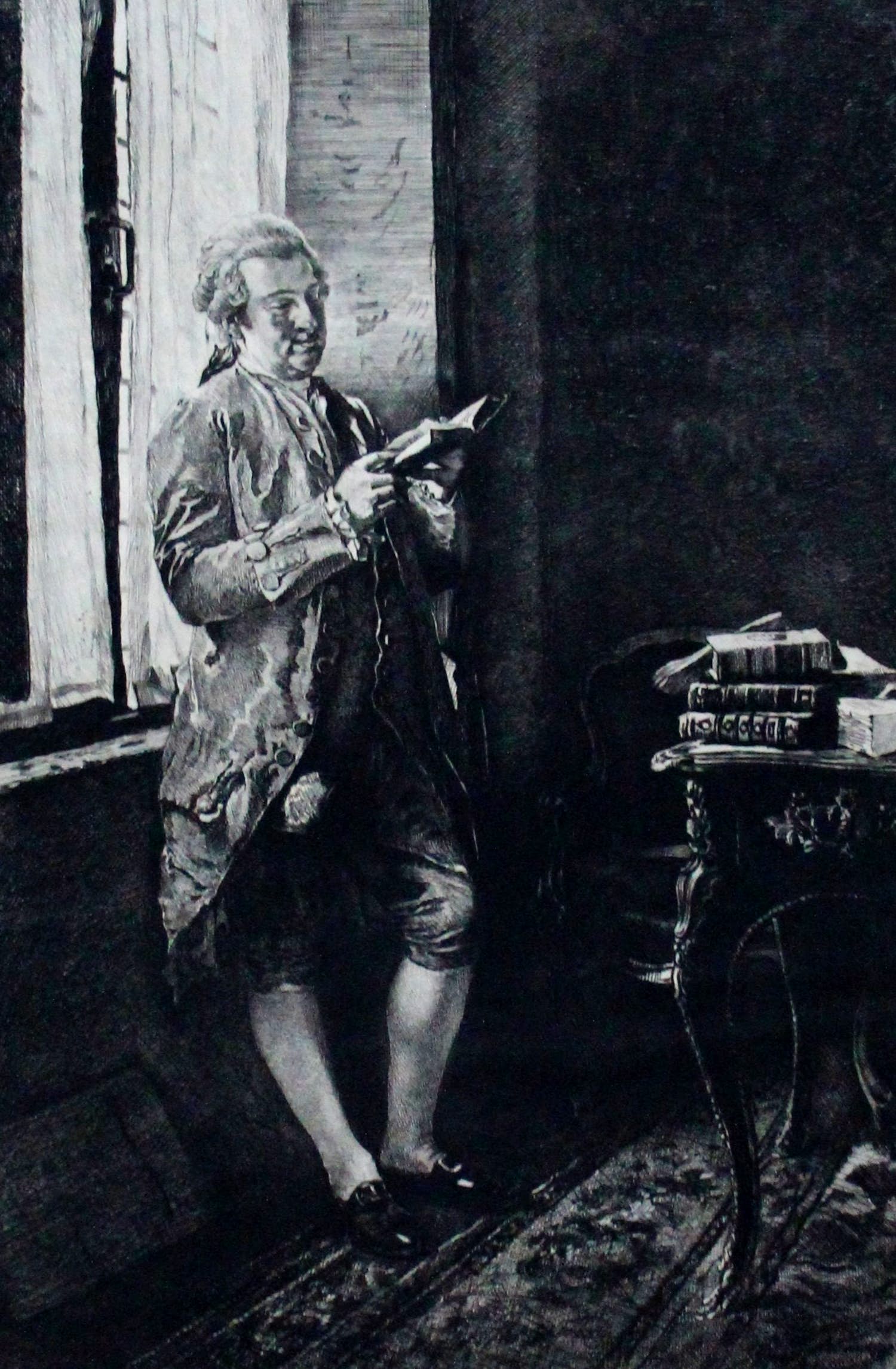 C.L. Dake - Litho: Net geklede man in de 18e eeuw kopen? Bied vanaf 65!