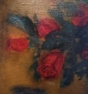 Niet of onleesbaar gesigneerd - Hollandse School 19e eeuw - gesigneerd - Stilleven - Rozen op vaas kopen? Bied vanaf 1!