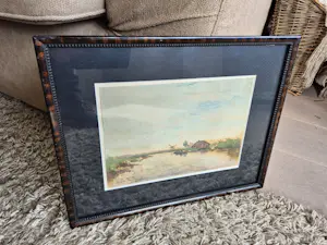 Willem Weissenbruch - aquarel op papier - visser, gesigneerd linksonder kopen? Bied vanaf 450!