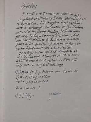 Jan Schoonhoven - Formatie map met 12 zeefdrukken 1/100 kopen? Bied vanaf 3450!