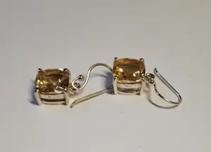 Nieuwe zilveren Klassieke geaffecteerde oorbellen met citrien kopen? Bied vanaf 65!