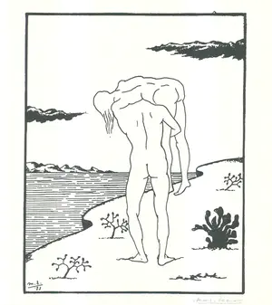 Marc Eemans - Handgesigneerde lithografie: Badende kaufen? Bieten Sie von 19!
