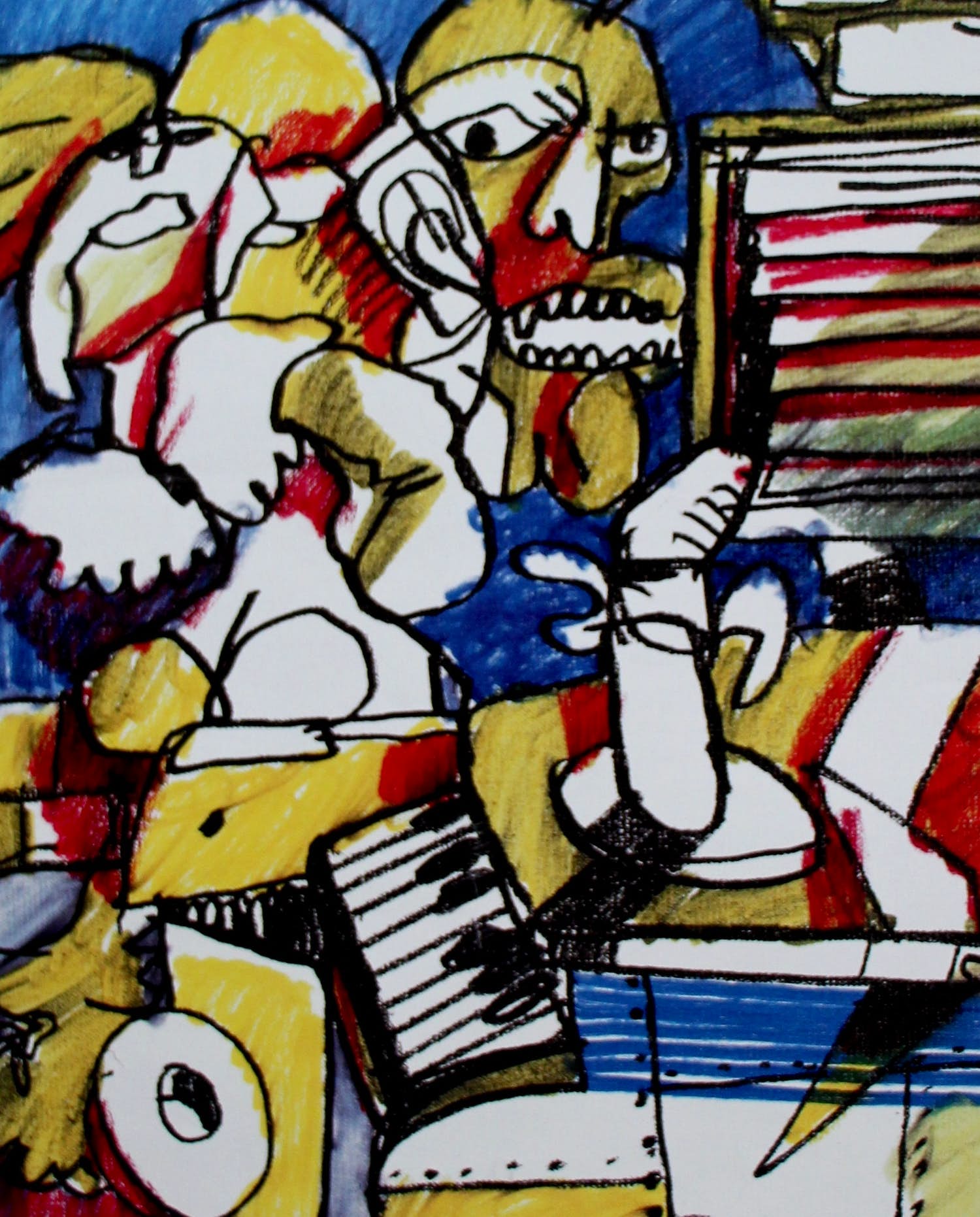Herman Brood - Offset litho: Mozart verkocht voor € 50!