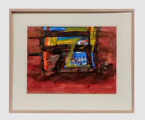 Theo Kuijpers - Ingelijste aquarel op papier: zonder titel -1989 kopen? Bied vanaf 499!