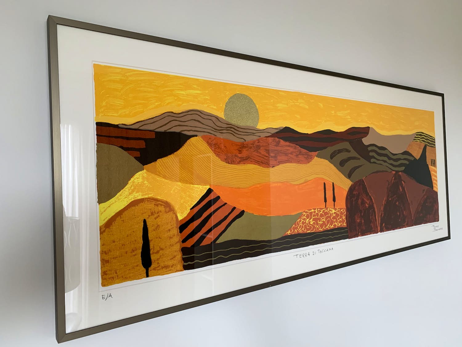 Ronald Boonacker - Terra di Toscana, Italië INGELIJST verkocht voor € 135!