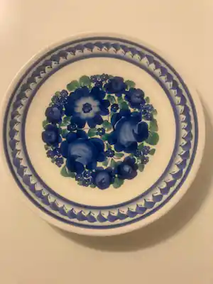 Kunstaardewerkfabriek Regina - Prachtig en volledig gaaf en uniek Delfst blauw wandbord (PL_2) verkocht voor € 20!