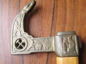 Brons (Onbekend) - Geologie wandelstok ( werkstok ) verkocht voor € 60!