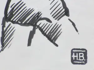 Herman Bieling - Boksers - 3 Tekeningen kaufen? Bieten Sie von 50!