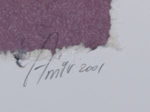 Sharon Amir - Zeefdruk op geschept papier, Listen, Baby kopen? Bied vanaf 1!