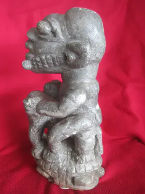 Bakongo - Ntadi Stenen graffiguur : Reus op olifant kopen? Bied vanaf 80!