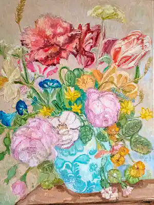 Tanja Koelemij - uit de serie Bloemetjes en afkomst verkocht voor € 160!