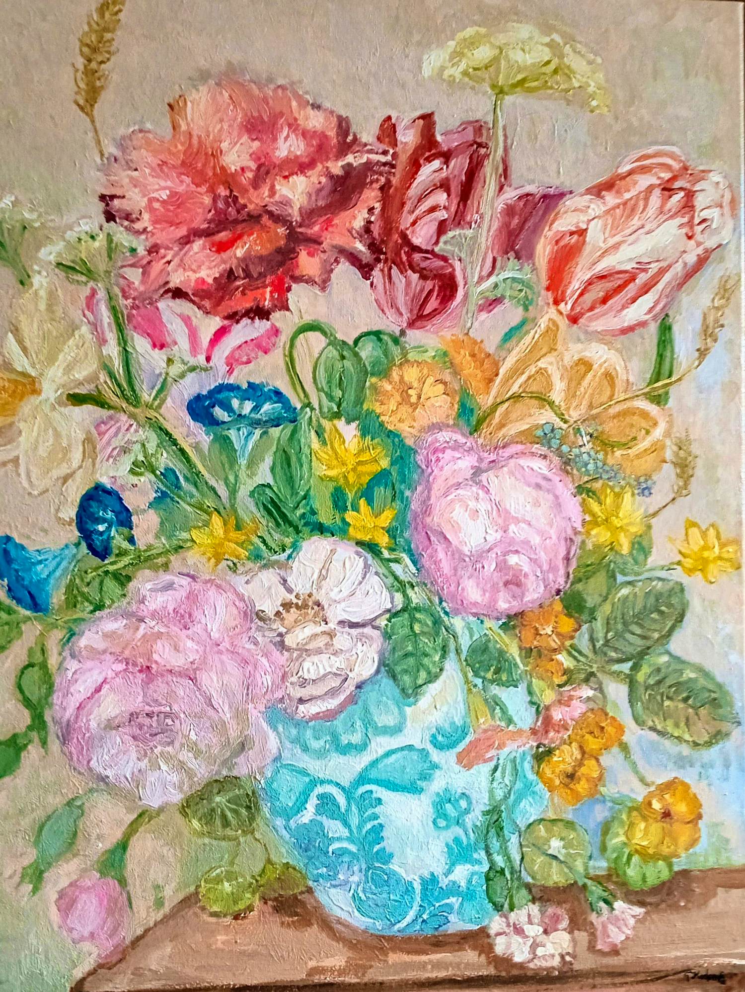 Tanja Koelemij - uit de serie Bloemetjes en afkomst verkocht voor € 160!