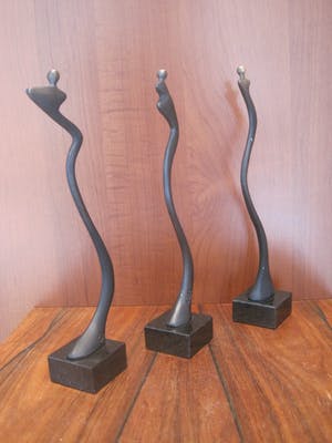 Corry Ammerlaan - 3 Sculpturen Sanquin op sokkel kopen? Bied vanaf 45!